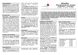 Aktuelles 20. Woche - Katholische Pfarrgemeinde St. Jacobus. Hilden