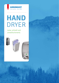 Broschüre Hand Dryer