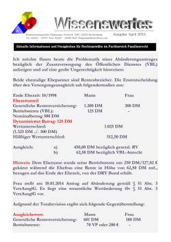 Ich m&ouml;chte Ihnen heute die Problematik eines