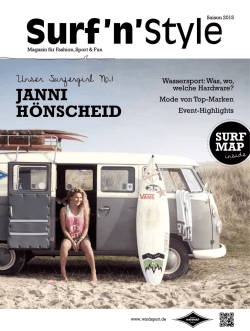 JANNI H&ouml;NSCHEID - Surf`n`Style Magazin