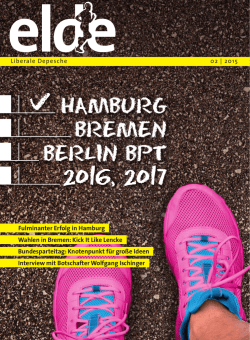 HAMBURG BREMEN BERLIN BPT 2016, 2017