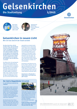 GELSENKIRCHEN Stadtzeitung 1/2015 PDF 2854,5 kB