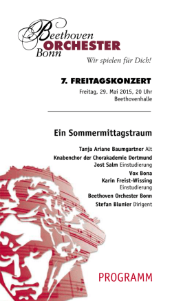 7. Freitagskonzert - Beethoven Orchester Bonn