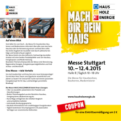 mach dir dein haus - Messe Sauber Agentur