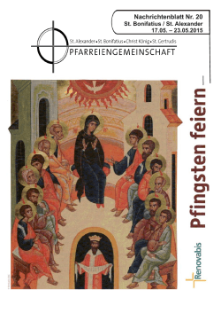 Ausgabe 2015_20 - Pfarreiengemeinschaft Lingen-Süd