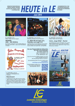 Heute in LE - Juni 2015 - Stadt Leinfelden