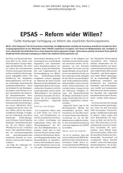EPSAS – Reform wider Willen? - Home