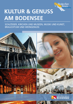 Broschüre "Kultur & Genuss am Bodensee"