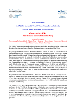Österreich – USA - Austrian Studies Association