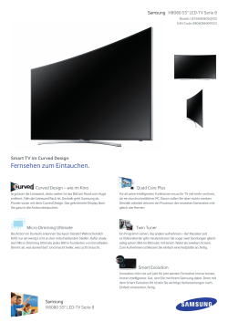 Datenblatt Samsung TV