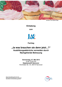 Ja was brauchen sie denn jetzt...? - Landesarbeitsgemeinschaft der