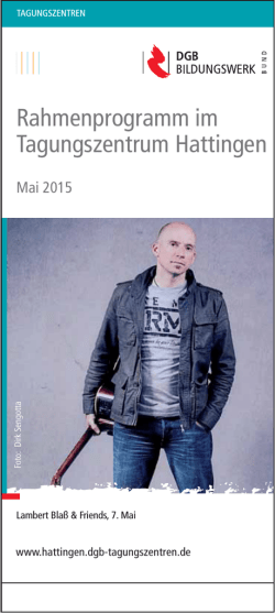 Rahmenprogramm Mai 2015
