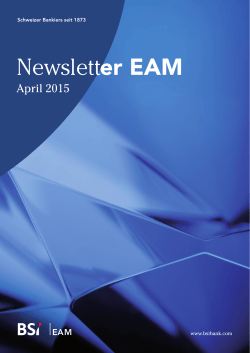 Newsletter EAM - April 2015