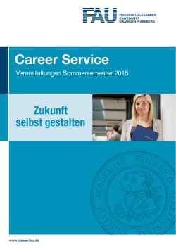 Career Service - Friedrich-Alexander-Universität Erlangen