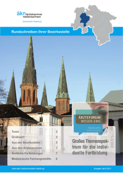 Gro&szlig;es Themenspek- trum f&uuml;r die indivi