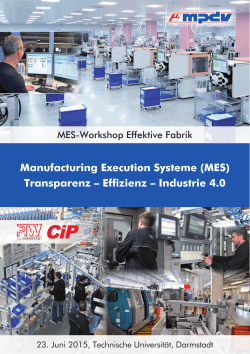 Manufacturing Execution Systeme (MES) Transparenz