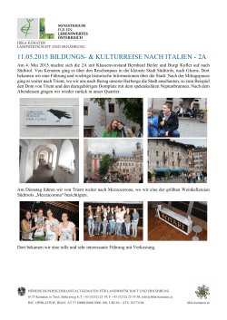 11.05.2015 bildungs- & kulturreise nach italien - 2a