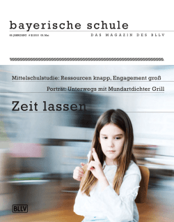 Zeit lassen - Bayerischer Lehrer