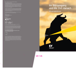 Ihr B&ouml;rsengang und die Zeit danach