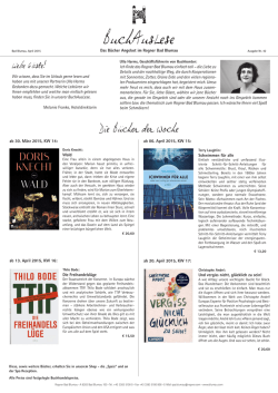 Das Bücher Angebot im Rogner Bad Blumau Wir wissen, dass Sie