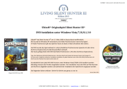 SH3-DVD installieren - Living Silent Hunter III