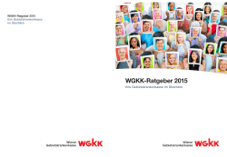 WGKK-Ratgeber 2015 - Wiener Gebietskrankenkasse