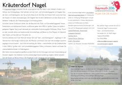Kräuterdorf Nagel - Landesgartenschau Bayreuth 2016