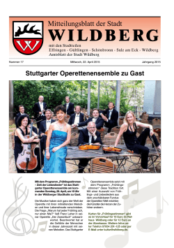 Mitteilungsblatt 17. KW (22.04.2015)
