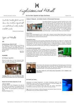 Das freie Gäste-Tagesblatt des Rogner Bad Blumau Vulkania