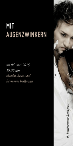 Mit Augenzwinkern - Württembergisches Kammerorchester Heilbronn