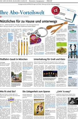 Ihre Abo-Vorteilswelt - Rhein