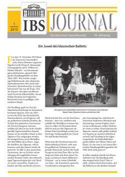 IBS-Journal 01/2015 - Opernfreunde M&uuml;nchen