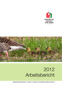 Jahresbericht der Nationalparkgesellschaft 2012