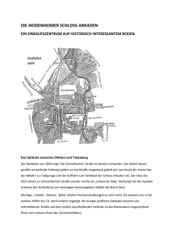 Infos zum Bau der Schloss-Arkaden