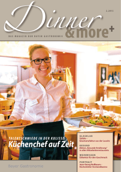 Küchenchef auf Zeit - Bayer Gastronomie GmbH