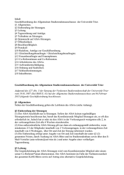 Inhalt Gesch&auml;ftsordnung des Allgemeinen