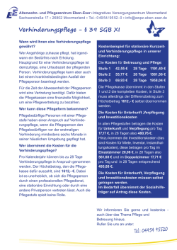 Verhinderungspflege - AWPZ-Eben-Eser