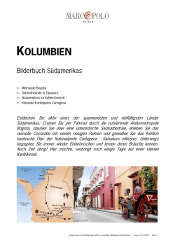 KOLUMBIEN - Studiosus