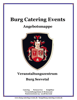 Angebots-mappe - Burg Catering