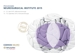 NEUROSURGICAL INSTITUTE 2015