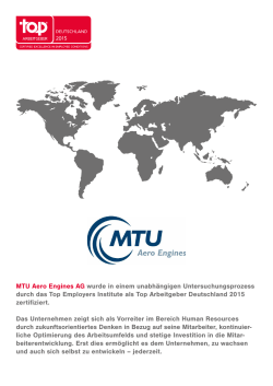 MTU Aero Engines AG wurde in einem unabhängigen
