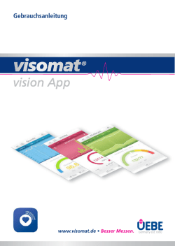 vision App - visomat Blutdruckmessger&auml;te