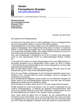 geht es zum Anschreiben in dieser Angelegenheit.