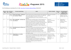 Programm von 2015 - ZSB - Leibniz Universität Hannover