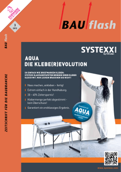 I I I I I Nass machen, ankleben – fertig! Extrem einfach