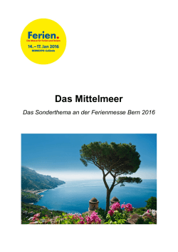 Das Mittelmeer - Ferienmesse Bern