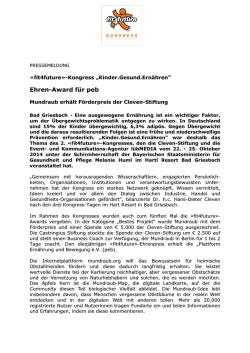 Ehren-Award für peb ard für peb - Cleven