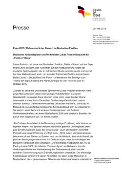 Pressemitteilung der Messe Frankfurt