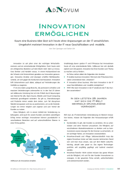 Innovation erm&ouml;glichen - &Uuml;ber die Wechselwirkung von