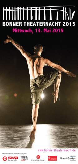 Das Programm als PDF - Bonner Theaternacht 2015